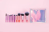 Real Technique Travel Fanstasy Mini Brush Kit, Makeup Brushes, Mini Sized Brushes, Perfect For Travel or On The Go, 10 Piece Set, Purple