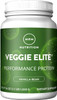 MRM Nutrition Veggie Elite Performance Protein | Vanilla Bean Flavored| Plant-Based Protein| Easy to Digest | with BCAAs| Vegan + Gluten-Free | Clinically Tested| Digestive enzymes | 30 Servings