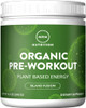 MRM Nutrition Organic Pre-Workout Powder | Island Fusion Flavored | Superfoods + 150mg Natural Caffeine + adaptogens | Clean Energy + Focus| Healthy Blood Flow | Vegan + Non-GMO | 20 Servings