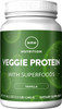 MRM Nutrition Veggie Protein with Superfoods | Vanilla Flavored | 22g Complete Protein | Over 8.8g Essential Amino acids | 13 superfoods | with Omega 3s and Omega6s | Keto Friendly | 30 Servings