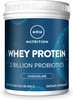 MRM Nutrition Whey Protein | Chocolate Flavored |18g Protein | with 2 Billion probiotics + Digestive enzymes + BCAAs | High Absorption + Digestion | Hormone + antibiotic Free | 17 Servings