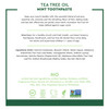 Desert Essence Tea Tree Oil Toothpaste - Mint - 6.25 Ounce - Pack of 2 - Refreshing Taste - Deep Cleans Teeth & Gums - Helps Fight Plaque - Sea Salt - Pure Essential Oil - Baking Soda