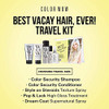 COLOR WOW Best Vacay Hair Ever Travel Kit Includes Shampoo, Conditioner, Dream Coat, Style on Steroids, and Pop + Lock