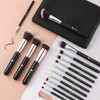 DUcare Makeup Brushes set 15 Pcs Makeup Brush Set with Bag Kabuki Foundation Blending Blush Eyeliner Shadow Brow Concealer Brushes Kit Black
