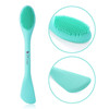 Silicone Mask Brush Applicator, DUcare Facial Cleansing Sponge and Soft Silicone Facial Mud Mask Brush, Facial Sponge Makeup Tool set Green