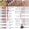 BS-MALL Face Mask Brush Face Cosmetic Brush for Foundation, Eye Shadow, Blush Concealer, professional cosmetic brush tool kit 19 Pcs Set (Champagne)
