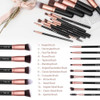 BS-MALL Makeup Brushes 18 Pcs and 14 Pcs Premium Synthetic Foundation Powder Concealers Eye Shadows Makeup brush Set with 3 Makeup Sponge BS-MALL Makeup Brushes 18 Pcs and 14 Pcs Premium Synthetic Foundation Powder Concealers Eye Shadows Makeup brush Set with 3 Makeup Sponge