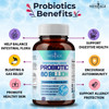 Probiotics 60 Billion CFU with Prebiotic Formula - Probiotics for Women and Men and Adults, 100% Natural Digestive Enzymes, Shelf Stable Probiotic Supplement Prebiotic