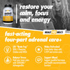 Restorit Adrenal Care+ Non-Glandular Adrenal Care for Energy, Stress Support, and Mood 112 Vegan Capsules by Health Direct