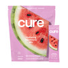 Cure Hydrating Electrolyte Mix | Electrolyte Powder for Dehydration Relief | Made with Coconut Water | No Added Sugar | Vegan | Paleo Friendly | Pouch of 14 Hydration Packets - Watermelon Flavor
