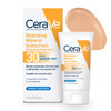 CeraVe Tinted Sunscreen with SPF 30  Hydrating Mineral Sunscreen With Zinc Oxide  Titanium Dioxide  Sheer Tint for Healthy Glow  1.7 Fluid Ounce