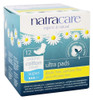 Natracare  Organic Cotton Natural Feminine Ultra Pads Super with Wings  12 Pads