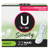 U by Kotex Security Maxi Feminine Pads Heavy Absorbency Unscented 22 Count