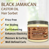 Okay black jamaican castor oil moisture  curling hair sorbet White 17 Ounces