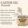 MEN Castor Oil Beard and Hair Pomade For Styling Hair And BeardAll Day Hold For A Sleek Defined Look SiliconeParaben Free For All Hair Types and Textures Made in USA 4oz