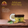 OKAY  African Black Soap Jelly  For All Skin Types  Nourishing Beauty Wash  With Shea Butter Olive Oil Coconut Oil Aloe Vera  Coco Butter  Free of Parabens Silicones Sulfates  7 oz