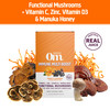 Om Mushroom Superfood Immune Multi Boost Supplement with Vitamin C 10 Single Serving Sachets / Orange & Elderberry