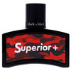 NU Parfums Black Is Black Superior Plus for Men Eau de Toilette Spray 3.4 Ounce