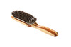 Bass Brushes  Shine  Condition Hair Brush  Natural Bristle FIRM  Pure Bamboo Handle  Medium Paddle  Striped Finish  Model 897  SB