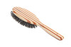 Bass Brushes  Shine  Condition Hair Brush  Natural Bristle FIRM  Pure Bamboo Handle  Large Oval  Striped Finish  Model 899  SB
