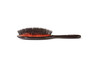 Bass Brushes  Elite Series  Shine  Condition Pet Brush  UltraPremium Natural Bristle FIRM  High Polish Acrylic Handle  Medio Oval  Black Finish  Model EMDF