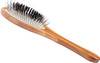 Bass Brushes Medium Oval Wire and Boar Pet Brush with Bamboo Wood Handle