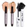 Julep Eyeshadow 101 Creme to Powder Waterproof Eyeshadow Stick Duo Desert  Champagne  With A Twist Lash Boosting Volumizing and Lengthening Mascara with Bamboo