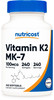 Nutricost Vitamin K2 MK-7 100 mcg 240 Softgels  Gluten Free and Non-GMO MK7 Nutricost Vitamin K2 MK-7 100 mcg 240 Softgels  Gluten Free and Non-GMO MK7