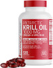 Bronson Antarctic Krill Oil 1000 mg with Omega-3s EPA/DHA, 120 Softgels (60 Servings)