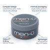 menu mens hair products CREATE AND SHAPE 100ml mens hair cream  Adds texture and definition smoothes and defrizzes. Hair putty with medium hold and medium shine. Single walled 100ml styling puck