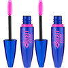 Maybelline New York Volum Express The Rocket Washable Mascara Makeup Blackest Black 2 Count