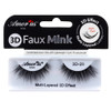Amorus 3D Hand made Faux Mink Black Lashes 28 Nature fluffy light Reusable 3 PACK