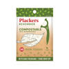 Plackers EcoChoice Compostable Dental Flossers Sustainably Sourced BPA Free Recyclable Packaging Natural Mint Flavor 50 Count