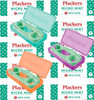 Plackers Micro Mint Dental Floss Picks with Travel Case 12 Count 3Multi Color Pack and Single Wrap