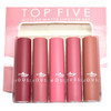 Italia Deluxe 5 Mousse Matte Lipstick 191 Set 5 Modest Mauves Nude Tone Lip Stick  Free ZipBag