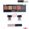 5pc Beauty Treats Summer Look Gold Pro Shimmer Eyeshadow/Eye Shadow Palette  Lip Gloss Set