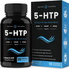 5-Htp Supplement 200Mg - 120 Vegan Capsules - Natural Support For Brain, Mood Boost & Sleep Supplement - Calm & Relaxing Serotonin Boost - 5 Htp 100Mg Pills With Vitamin B6 & Vitamin C