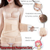 2 in 1 Postpartum Belly Wrap Support Recovery Belt - Belly Band for Postnatal, Pregnancy, Maternity - Girdles for Women Body Shaper - Post Partum Waist Shapewear Belt(Beige,Plus Size)