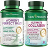 Bundle  Womens Perfect Multi  Ultimate Collagen by Purity Products  Womens Multi Supports Urinary Tract Health Immune Bone  Much More  Ultimate Collagen Collagen Peptides Biotin  More