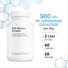 Supersmart  SODGliadins Complex 500 mg Per Day  Melon Extract  Powerful Antioxidant Supplement  Immune System Booster  Help Protect Tissues  Cells  NonGMO  60 Vegetarian Capsules