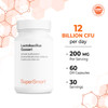 Supersmart  Lactobacillus Gasseri 200 mg  6 Billion MicroOrganisms cfu Per Day  Restores The Balance of intestinal Microflora  Probiotic Strain  NonGMO  Gluten Free  60 Dr Capsules