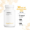 Supersmart  LOptiZinc  30 mg Per Day  Zinc  Antioxidant Supplement  Support Healthy Respiratory System  NonGMO  Gluten Free  120 Tablets Supersmart  LOptiZinc  30 mg Per Day  Zinc  Antioxidant Supplement  Support Healthy Respiratory System  NonGMO  Gluten Free  120 Tablets