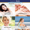 Superior Labs  Best Natural Biotin NonGMO Supplement  for Luscious Longer Hair and Lashes  Stronger Nails  Healthy Skin  Energy Booster  Healthy Weight  5000 mcg 120 Vegetable Caps