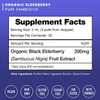 Organic Elderberry Syrup Liquid Extract for Kids & Adults - Sugar-Free Vegan Sambucus Nigra Antioxidant Drops Supplement - Berry Flavor 2oz - Immune Support & Seasonal Protection