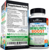 Immunity Boost Supplement with Elderberry Vitamin A Echinacea  Zinc  Vitamin C 1000mg Capsules with Zinc Rose Hips  Bioflavonoids  Provides Enhanced Immune Support