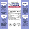 Elderberry Gummies with Zinc and Vitamin C  Immune Support for Women Men Adults  Immunity Vitamins Black Sambucus Elderberries  Immune System Defense  Powerful Natural Antioxidant Supplement 60ct