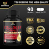 Collagen Capsules  Type I II III V X  90 Collagen Pills  Manufactured in USA  Supports Healthy Joints Skin Care Hair Growth Nails  Collagen Supplements for Women  Men