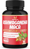 3 Months Supply Ashwagandha Maca Root Supplement  7000mg Herbal Equivalent with Turmeric Ginger  Supports Stress Mood  Strength  Ashwagandha Capsules Maca Pills