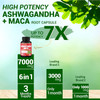 3 Months Supply Ashwagandha Maca Root Supplement  7000mg Herbal Equivalent with Turmeric Ginger  Supports Stress Mood  Strength  Ashwagandha Capsules Maca Pills