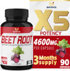 Beet Root Capsules  4600mg Herbal Equivalent  11in1 Powerful Blend of Olive Leaf Garlic Turmeric  Supports Healthy Blood Pressure Digestive Immune System  3 Months Supply